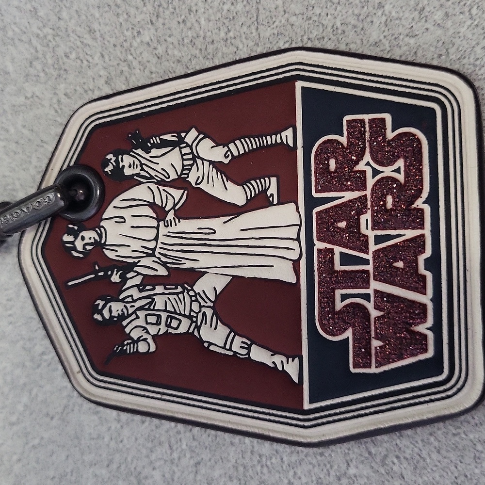 Coach Star Wars Hang Tag Charm Trio Princess Leia, Han Solo & Luke Skywalker NWT - Picture 2 of 5